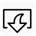 Transmit Bottom Left Upload Download Icône