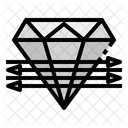 Transparent Diamond Crystal Icon