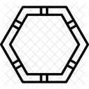 Transparenter Rahmen Schwebende Kunst Minimalistisch Symbol