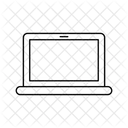Transparentes Laptop-Zeichen  Symbol