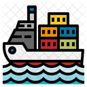 Transport Boat Ship Icon