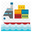 Transport Boat Ship Icon