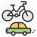 Car Bicycle Rent Icon