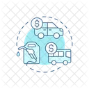 Cost Of Living Transport Cost Money Expense Icon