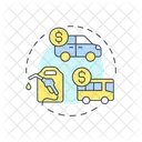 Cost Of Living Transport Cost Money Expense Icon