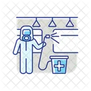 Transport Disinfection Sprayer Covid Icon
