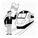 Transport Station Master Train Icon