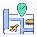 Transport Link Transportation Connectivity Icon