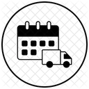 Transport Schedule Vehicle Timeline Logistics Timeline Icon