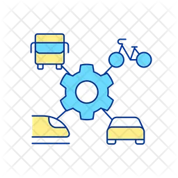 Integration von Transportdiensten  Symbol