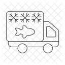 Transport von Fisch  Symbol