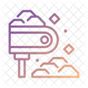 Gradiente De Icone De Mineracao De Carvao Ícone