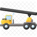 Transportador Montado En Camion Grua Construccion Icono