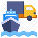 Transportation Ship Shipment Icon