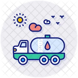 Combustible para transporte  Icono