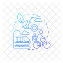 Transporte Sostenible Ajuste De Fronteras De Carbono Emisiones Globales Icono