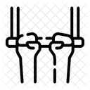 Trapecio Mano Circo Icono