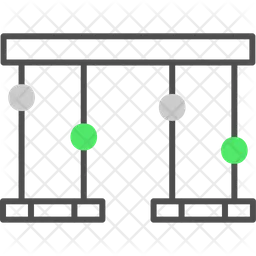 공중 그네  아이콘