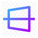 Trapezoid Line Horizontal Trapezoid Line Horizontal Line Horizontal Icon