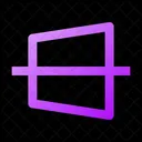 Trapezoid Line Horizontal Trapezoid Line Horizontal Line Horizontal Icon