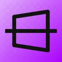Trapezoid Line Horizontal Trapezoid Line Horizontal Line Horizontal Icon