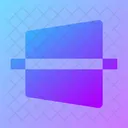 Trapezoid Line Horizontal Trapezoid Line Horizontal Line Horizontal Icon