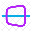 Trapezoid Line Horizontal Trapezoid Line Horizontal Line Horizontal Icon