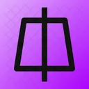 Trapezoid Line Vertical Trapezoid Line Vertical Line Vertical Icon