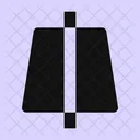 Trapezoid Line Vertical Trapezoid Line Vertical Line Vertical Icon