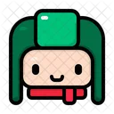 Trapper Hat Winter Christmas Icon