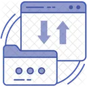 Trasferimento Dati Condivisione Dati Dispositivo Connesso Icon