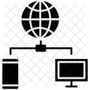 Trasferimento Dati Connessione Internet Connettivita Internet Icon
