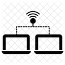 Trasferimento Dati Rete Lan Connessione Lan Icon
