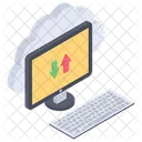 Trasferimento Dati Cloud Hosting Cloud Archiviazione Cloud Icon