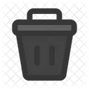 Trash Trash Can Garbage Icône
