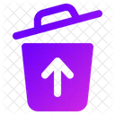 Trash Upload Up Icon