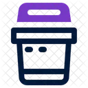 Trash Bin Recycling Icon