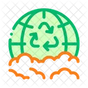 Trash Recycle Planet Icon