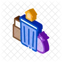 Trash Can Home Icon