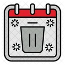 Trash Delete Calendar Icon