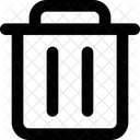 Trash Delete Interface Icon