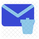 Trash Envelope Email Icon