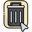 Trash Click Button Icon