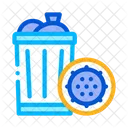 Infection Bacteria Trash Icon