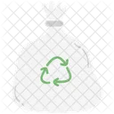 Trash Bag For Garbage Storage Cleaning Tool Equipment Icon