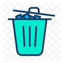 Trash Bin Dustbin Garbage Icon