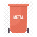 Trash bin for metal  Icon