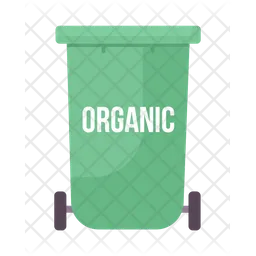 Trash bin for organic waste  Icon