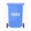 Trash bin for paper  Icon