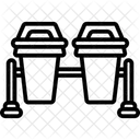 Trash Bin Dustbin Garbage Can Icon
